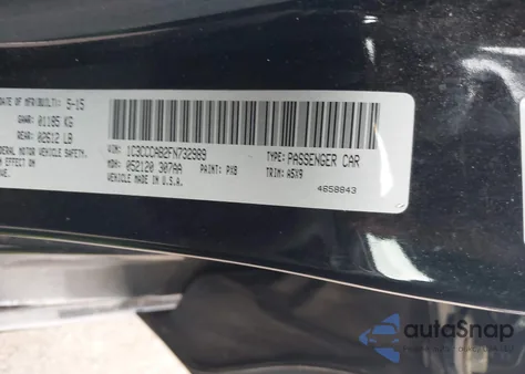 2015 Chrysler 200 Limited z USA, uszkodzony, nr VIN 1C3CCCAB2FN732989